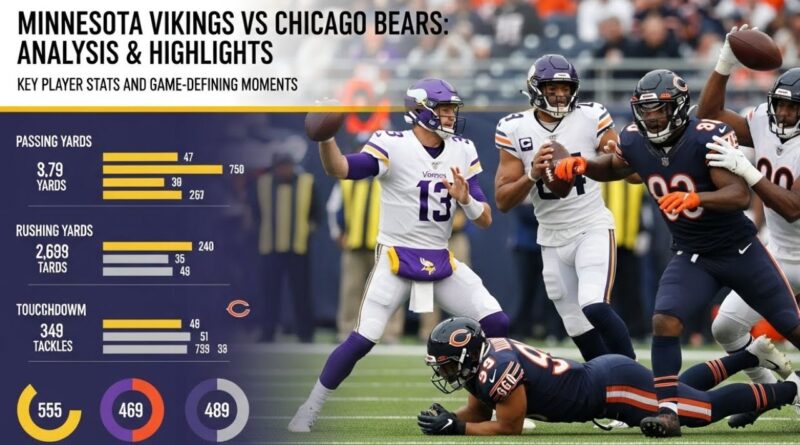 Vikings vs Chicago Bears Match Player Stats