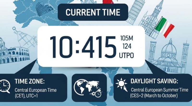 Italy Time: Current Time, Time Zone, and Daylight Saving