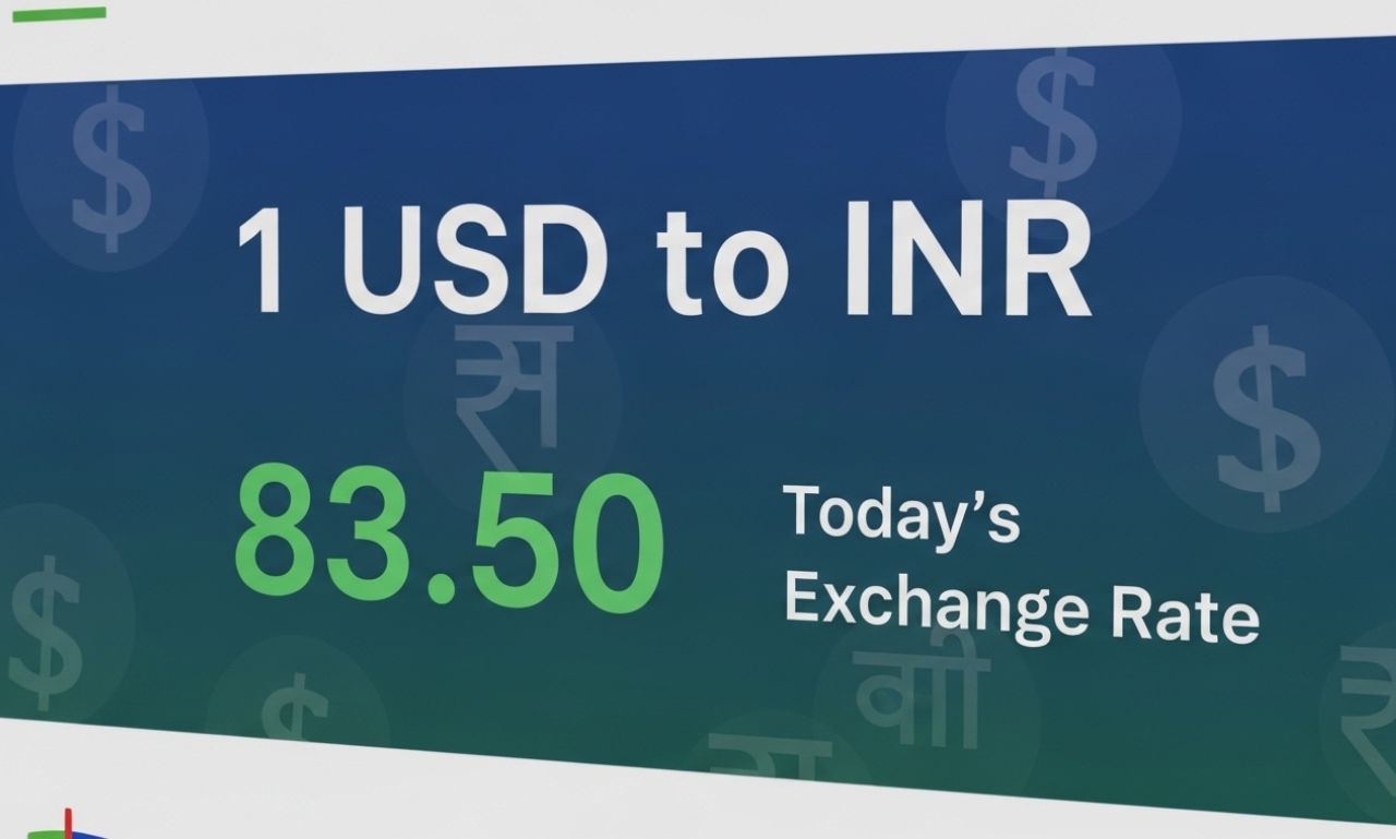 1 USD to INR – Today’s US Dollar to Indian Rupee Exchange Rate