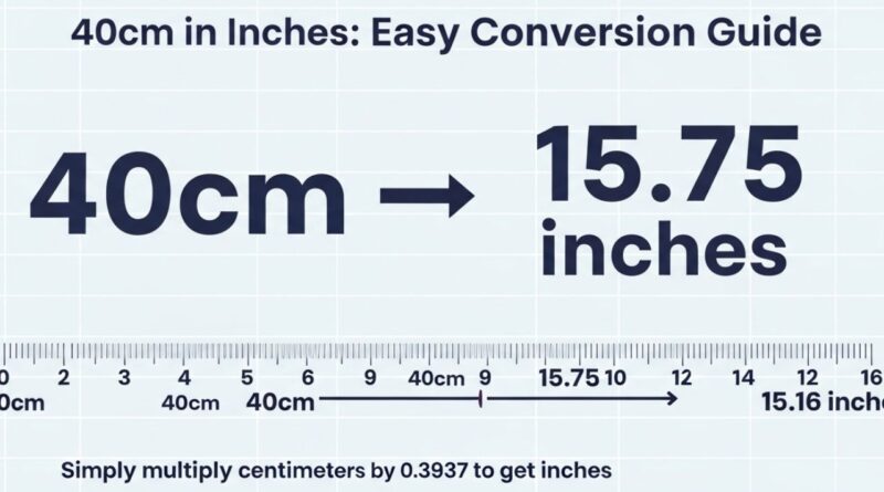 40cm in Inches