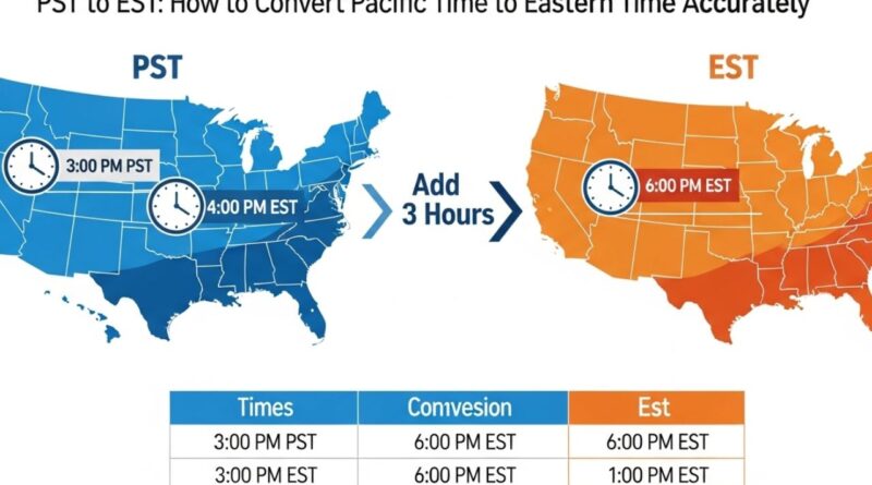 PST to EST