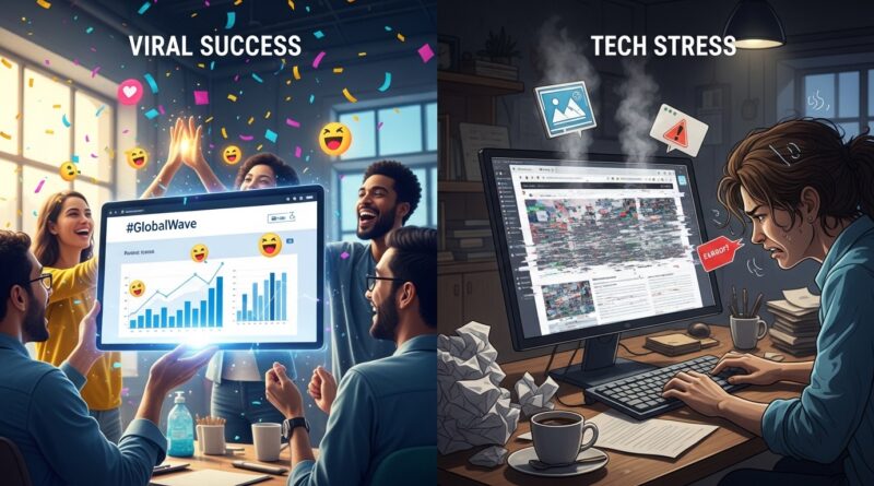 Viral Success and Tech Stress