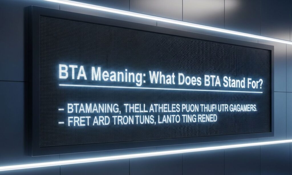 bta meaning