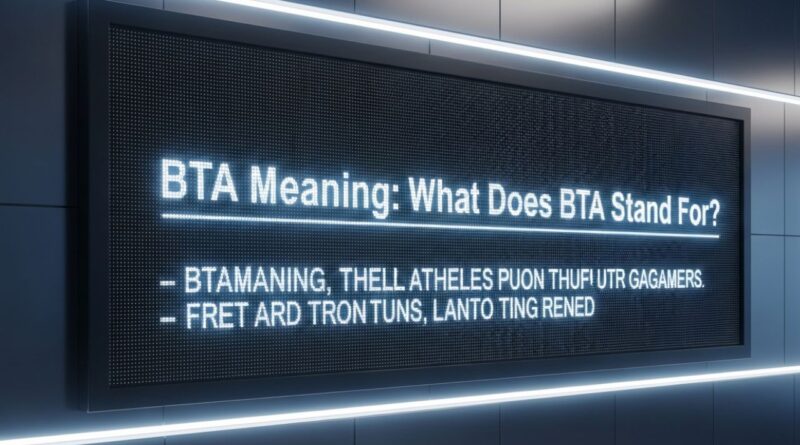 bta meaning