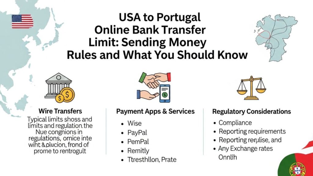 USA to Portugal Online Bank Transfer Limit
