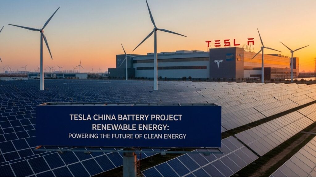 Tesla China Battery Project Renewable Energy