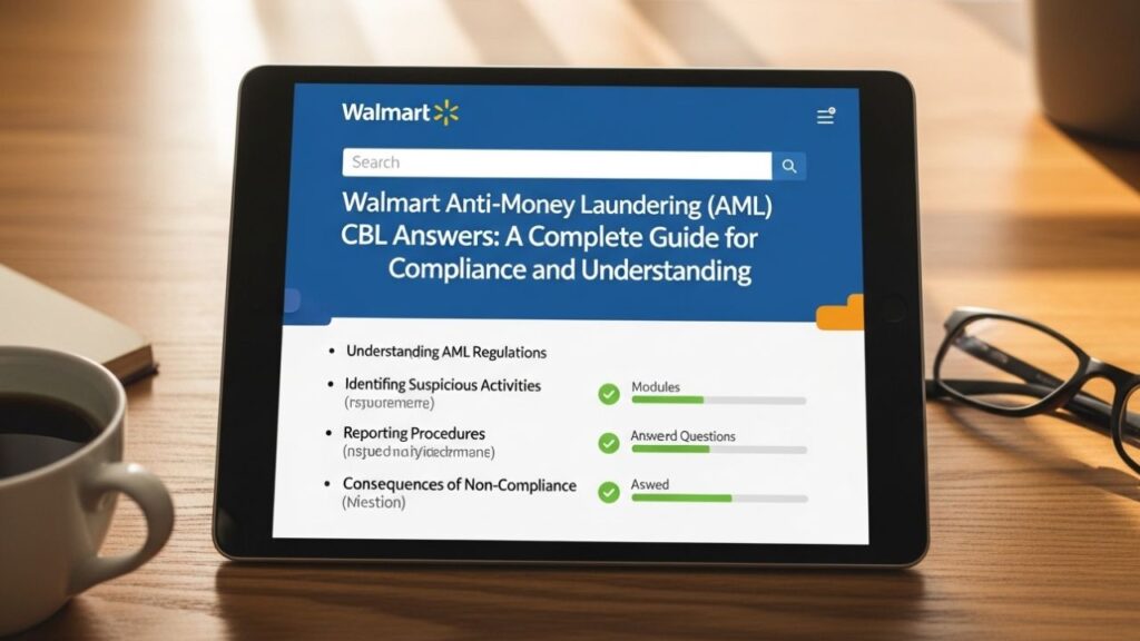 Walmart Anti Money Laundering CBL Answers