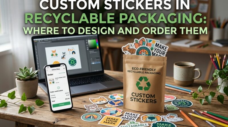Custom Stickers in Recyclable Packaging: Where to Design and Order Them